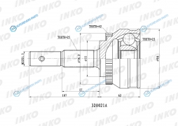 320021A ШРУС внешний 2523 ABS 42
