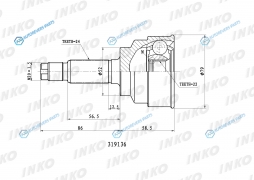 319136 ШРУС внешний 2422