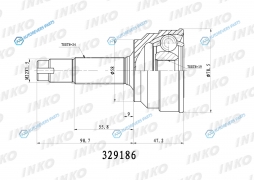 329186 ШРУС внешний 2419