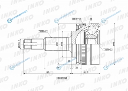320050A ШРУС внешний 2723 ABS 42