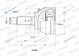 326006 ШРУС внешний 2725