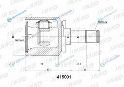 415001 ШРУС внутренний 2422