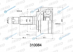 310084 ШРУС внешний 2832