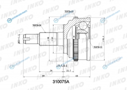 310075A ШРУС внешний 2832 ABS 50