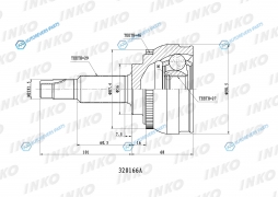320166A ШРУС внешний 2927 ABS 46