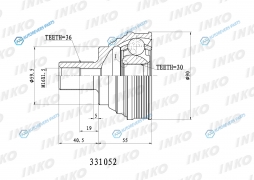 331052 ШРУС внешний3630