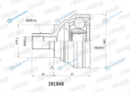 301048 ШРУС внешний 3627