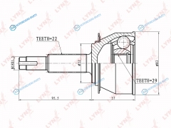 CO-1803 ШРУС наружный | перед правлев