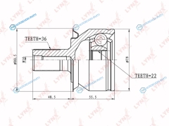 CO-5102 ШРУС наружный | перед правлев