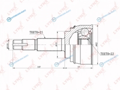CO-5704 ШРУС наружный | перед правлев