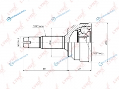 CO-7588 ШРУС наружный | перед правлев