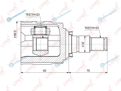 CI-3714 ШРУС внутренний | перед прав