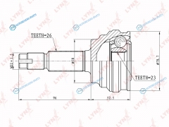 CO-7515 ШРУС наружный | перед правлев
