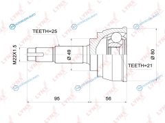 CO-3705 ШРУС наружный | перед правлев