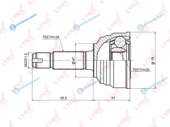 CO-3682 ШРУС наружный | перед правлев