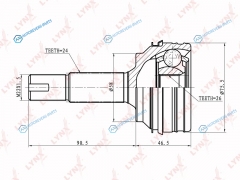CO-7535 ШРУС наружный | перед правлев