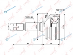 CO-3754 ШРУС наружный | правлев