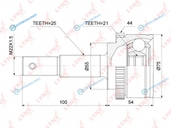 CO-3860A ШРУС наружный | перед правлев