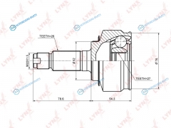 CO-3694 ШРУС наружный | перед правлев