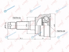 CO-5111 ШРУС наружный | перед правлев