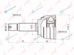 CO-3603 ШРУС наружный | перед правлев