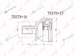 CO-3627 ШРУС наружный | перед правлев