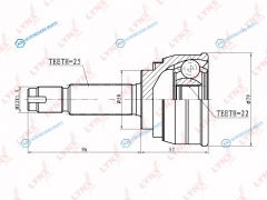 CO-5500 ШРУС наружный | перед правлев