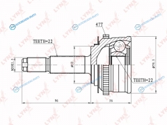 CO-1802A ШРУС наружный | перед правлев