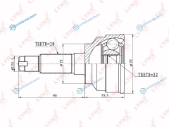 CO-4404 ШРУС наружный | перед правлев