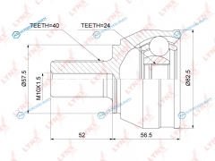 CO-3876 ШРУС внешний | перед правлев
