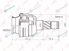 CI-1810 ШРУС внутренний | перед правлев