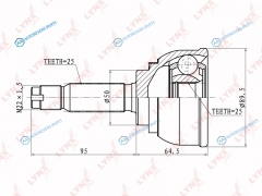 CO-5508 ШРУС наружный | перед правлев