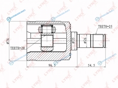 CI-3401 ШРУС внутренний | перед правлев