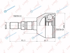 CO-5900 ШРУС наружный | перед правлев