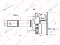 CO-5763A ШРУС наружный | перед правлев