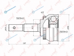 CO-5738A ШРУС наружный | перед правлев