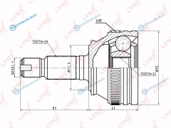 CO-5000A ШРУС наружный | перед правлев