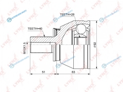 CO-3847 ШРУС наружный | перед правлев
