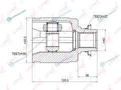 CI-3706 ШРУС внутренний | перед правлев