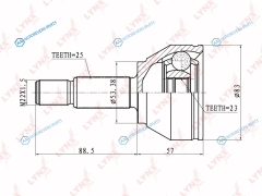 CO-2801 ШРУС наружный | перед правлев