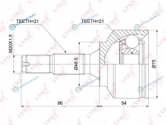 CO-3818 ШРУС внешний | перед правлев