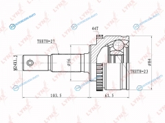 CO-5719A ШРУС наружный | перед правлев