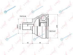 CO-1205 ШРУС наружный | перед правлев