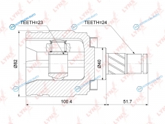 CI-3752 ШРУС внутренний | перед правлев
