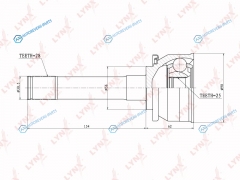 CO-7304 ШРУС наружный | перед правлев