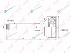 CO-3801 ШРУС наружный | перед правлев