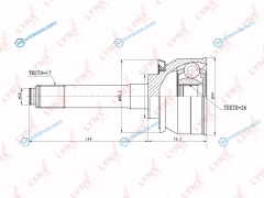 CO-3800 ШРУС наружный | перед правлев