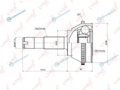 CO-2213A ШРУС наружный | перед правлев