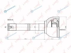CO-7531 ШРУС наружный | перед правлев