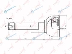 CO-7543 ШРУС наружный | перед правлев